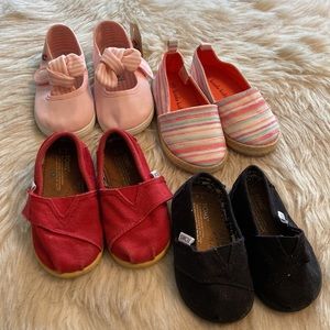Baby Girls Shoes Bundle - Toms, Koala Kids & Victoria Shoes, Sizes 4, 5 & 6